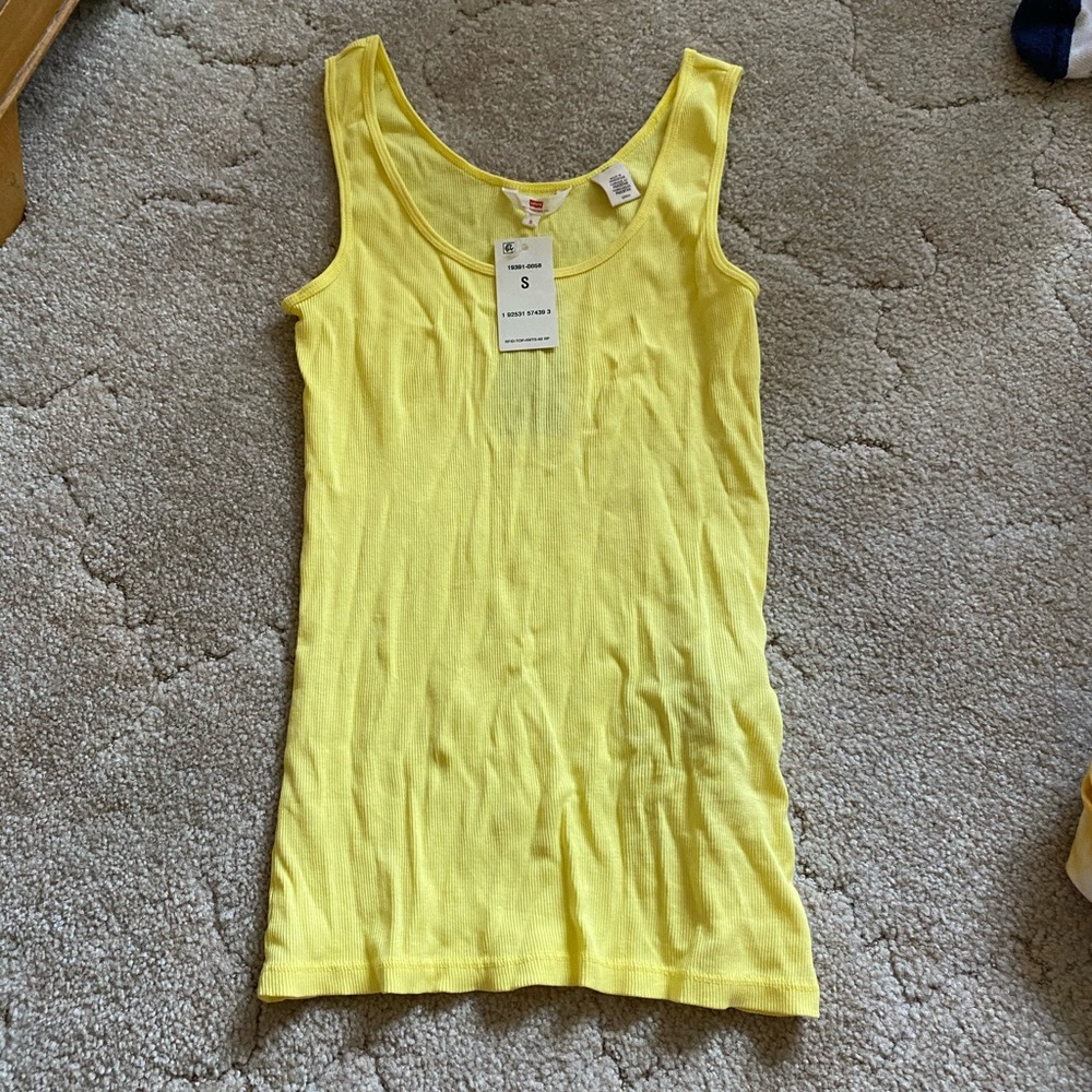 Bright Yellow Levi’s Tank Top